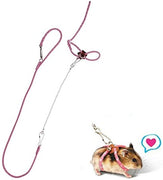 bbeart hámster Arnés, ajustable Arnés Chaleco Leash hámster correas en el pecho con una pequeña Bell Rat Mouse Ardilla Azúcar planeador Small Animal - BESTMASCOTA.COM