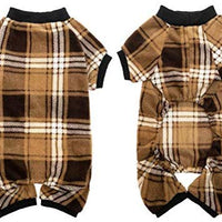 KOOLTAIL - Pijama para perro, a cuadros, para ropa de invierno para perros, suave y cálido, apto para perros pequeños, medianos y grandes - BESTMASCOTA.COM