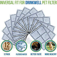 Repuesto para filtro de agua Platium de carbón para fuente para mascotas Drinkwell, 12 filtros - BESTMASCOTA.COM