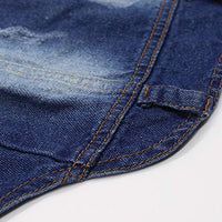 SILD Pet Clothes Dog Jeans Jacket Cool Blue Denim Coat Small Medium Dogs Lapel Vests Classic Hoodies Puppy Blue Vintage Washed Clothes - BESTMASCOTA.COM