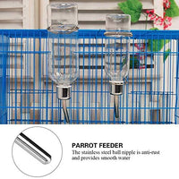 GOTOTOP Parrot Water Feeder Pet Hanging Water Feeding Bottle No Drip Dispenser Pet Supplies with Stainless Steel Ball Nipple for Small Animals Bird Hamster Rabbit Chinchilla Ferret - BESTMASCOTA.COM