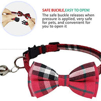 KUDES - Juego de 2 collares para gato con pajarita y campana para gatitos y algunos cachorros, ajustable de 7.8 a 10.5 pulgadas - BESTMASCOTA.COM