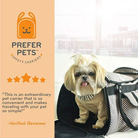 Prefer Pets diseño de huellas de privacidad Pet Carrier - BESTMASCOTA.COM