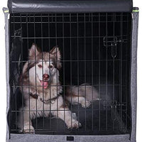 Petsfit Durable Double Door Polyester Dog Crate Cover with Mesh Window - BESTMASCOTA.COM