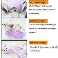 Coppthinktu - Traje de recuperación de gatos para heridas abdominales o enfermedades de la piel, transpirable E-Collar Alternativa para gatos y perros, después de cirugía desgaste anti lamer heridas - BESTMASCOTA.COM