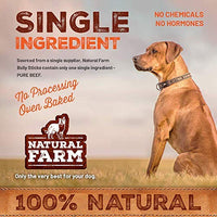Natural Farm Pet 6 pulgadas trenzado Bully Sticks (paquete de 5) All-Natural, granja de carne de vacuno para perros | libre de olor, sin granos | masticables totalmente digeribles para razas pequeñas, medianas y grandes - BESTMASCOTA.COM