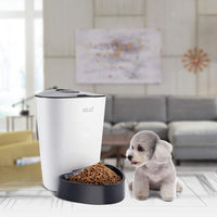 ROMEKER Comedero automático para gatos, 4 L, alimentador inteligente para mascotas, dispensador automático de comida para perros, gatos, alimentador de comida para perros grande, 6 comidas, temporizador programable, batería de control de porciones, alimen - BESTMASCOTA.COM