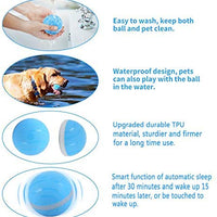 Versión mejorada 2.0: bolas blinkbrione para gatos y perros, enrollado automático/apagado automático, recargable por USB, pelota de juguete interactiva inteligente para gatitos, gatitos, cachorros con luces LED RGB, resistente al agua - BESTMASCOTA.COM