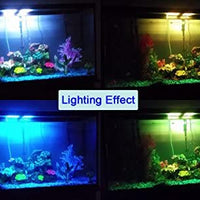 COODIA Parasol de Acuario Iluminación Cambio de Color Control Remoto Regulable RGBW Luz LED para Acuario/Tanque de Peces, Extensible (para Agua Fresca y Salada) - BESTMASCOTA.COM