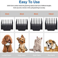 Yidon - Cortapelos para perro, silencioso, inalámbrico, recargable, kit de aseo profesional para perros, gatos, mascotas [actualización] - BESTMASCOTA.COM
