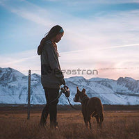 Beastron - Correa retráctil para perro, de nailon extralargo, de 16 pies, para perros medianos a grandes, hasta 110 libras, con un botón de cierre y rotura, bolsa de residuos y dispensador incluidos - BESTMASCOTA.COM