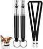 FANZO silbato ultrasónico para perro, silbatos de entrenamiento para perros con frecuencias ajustables, dispositivos de control de corteza para perros (2 unidades), Paquete de 2, Azul - BESTMASCOTA.COM