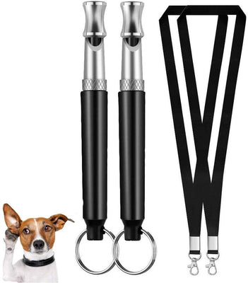 FANZO silbato ultrasónico para perro, silbatos de entrenamiento para perros con frecuencias ajustables, dispositivos de control de corteza para perros (2 unidades), Paquete de 2, Azul - BESTMASCOTA.COM