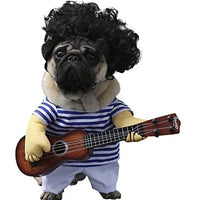 S-Lifeeling Disfraz de guitarra para perro, disfraz de guitarrista, para Halloween, Navidad, cosplay, fiesta, ropa divertida de gato - BESTMASCOTA.COM