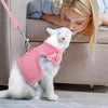 The Creativehome Arnés para cachorro de gato con correa, a prueba de escape, ajustable, transpirable, suave malla de aire, arnés para caminar al aire libre - BESTMASCOTA.COM