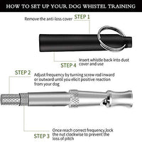Silbato de perro Silbato Silencioso profesional para dejar de ladrar, silbatos ultrasónicos de entrenamiento para perros con frecuencias ajustables-1 paquete - BESTMASCOTA.COM