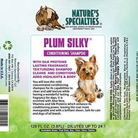 Nature's Specialties Champú acondicionador para mascotas de color ciruela sedoso, diluye hasta 24:1 fabricado en Estados Unidos - BESTMASCOTA.COM