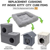 Kitty City - Cama grande para gatos, cubo apilable, casa de gatos para interiores y exteriores - BESTMASCOTA.COM