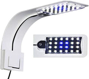 Lámpara LED para acuario de 10 W, muy delgada, 5730, para iluminación de plantas acuáticas (cuerpo blanco + luz azul) - BESTMASCOTA.COM