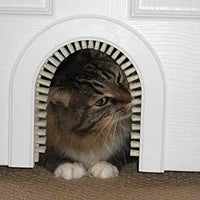 Cat Door Puerta de Interior con cepillo de limpieza para gatos - BESTMASCOTA.COM