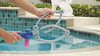 Woof Washer 360 herramienta de aseo para perros con forma de aro, Azul - BESTMASCOTA.COM