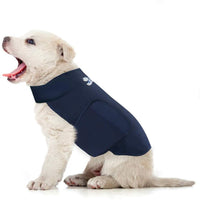Eagloo - Chaqueta de ansiedad para perro para perro (antiansiedad, antiansiedad, antiansiedad y alivio del estrés, ligera y calmante para mascotas para truenos y ansiedad), color azul marino - BESTMASCOTA.COM