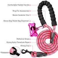 Toozey - Correa para perro de 4.9 ft, correa de cuerda con cómodo mango acolchado e hilos reflectantes, resistente correa trenzada para perros medianos y grandes - BESTMASCOTA.COM