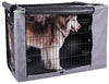 Petsfit Durable Double Door Polyester Dog Crate Cover with Mesh Window - BESTMASCOTA.COM