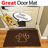 Perro stepngo – Felpudo (tamaño mediano 32"x19"-Extra grueso, Super absorbente, microfibra por iprimio, Marrón - BESTMASCOTA.COM