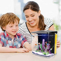 Freesea tanque de peces Betta de 1,4 galones con luz LED y bomba de filtro - BESTMASCOTA.COM