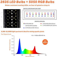 hygger Auto On Off LED Aquarium Light Extendable 12-55 Inches Dimmable 7 Colors Full Spectrum Light Fixture for Freshwater Planted Tank Build in Timer Sunrise Sunset - BESTMASCOTA.COM