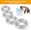 MOSPRO - Filtros de repuesto de carbono para fuente de mascotas, 6 paquetes de filtros de tecnología de carbono concentrado para dispensador automático de agua de flores Mospro para gatos y perros - BESTMASCOTA.COM