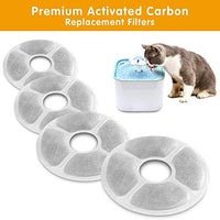 MOSPRO - Filtros de repuesto de carbono para fuente de mascotas, 6 paquetes de filtros de tecnología de carbono concentrado para dispensador automático de agua de flores Mospro para gatos y perros - BESTMASCOTA.COM