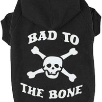 EXPAWLORER sudadera de forro polar para perro/gato con capucha, con estampa de calavera y frase. - BESTMASCOTA.COM