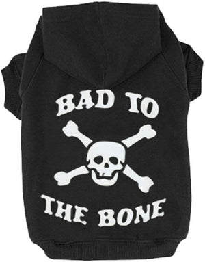 EXPAWLORER sudadera de forro polar para perro/gato con capucha, con estampa de calavera y frase. - BESTMASCOTA.COM