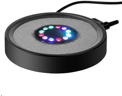 NICREW - Disco de piedras de aire LED multicolor para acuario, burbuja redonda para tanque de peces con luces LED que cambian de color - BESTMASCOTA.COM