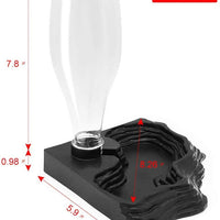 SLSON - Dispensador automático de agua para reptiles, 13.5 onzas, accesorio de alimentación para tortuga, dragones barbudos, lagartos para tanque de terrario - BESTMASCOTA.COM