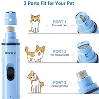 Boence Dogs Nail Grinder Low Noise 2 Speed Pet Nail Trimmer Portable Professional Eelectric Nail File Painless Pet Paws Grooming Tool for Large Medium Small Dogs & Cats - BESTMASCOTA.COM