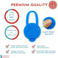 Hunter Paisley Luz LED para Collar de Perro Caminando por la Noche.Paquete de 2 Pack Impermeable Perro Luz LED Super Brillante para Perro Paseo Nocturno Adjuntar al Collar, Correa o Arnés, Baterías Extras - BESTMASCOTA.COM