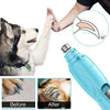 RUCACIO cortaúñas eléctrico para mascotas, para perros y gatos de raza, tamaño pequeño, mediano y grande, para el cuidado y suavizado, molinillo de uñas eléctrico profesional de 2 velocidades. - BESTMASCOTA.COM