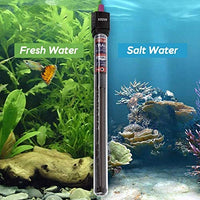 MQ - Calefactor de acuario sumergible con termostato automático, 200 W/300 W/500 W, calentador de tanque de peces con termómetro digital LCD, a prueba de roturas y explosiones - BESTMASCOTA.COM