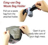 Beastron - Correa retráctil para perro, de nailon extralargo, de 16 pies, para perros medianos a grandes, hasta 110 libras, con un botón de cierre y rotura, bolsa de residuos y dispensador incluidos - BESTMASCOTA.COM