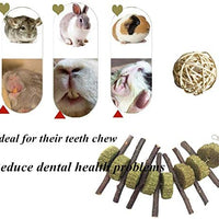 VCZONE - Juguetes para masticar conejo con forma de conejo y dientes de mascota de masticar juguetes orgánicos de manzana natural para conejos, chinchilla, cobayas, hámsters molienda de dientes - BESTMASCOTA.COM