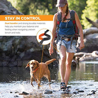Tuff Mutt, Correa para perros, manos libres, para correr, caminar, senderismo, correa con mango doble durable, costura reflectante, 4 pies de largo, cinto ajustable en la cintura (hasta 42 pulgadas de cintura) - BESTMASCOTA.COM