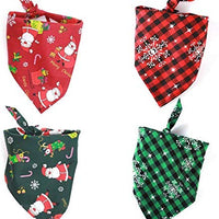 FINDMAG Bandana triangular para perro, reversible, a cuadros, para pintar, baberos, bufanda, lavable y ajustable, juego de pañuelos para perros, gatos, mascotas - BESTMASCOTA.COM