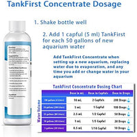 TankFirst Acondicionador de agua completo para acuario, acondicionador de agua para peces, elimina instantáneamente el cloro, cloraminas, amoniaco y nitritos de los tanques de pescado - BESTMASCOTA.COM