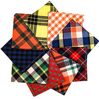 FINDMAG Bandana triangular para perro, reversible, a cuadros, para pintar, baberos, bufanda, lavable y ajustable, juego de pañuelos para perros, gatos, mascotas - BESTMASCOTA.COM