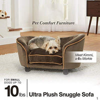 Sofá cama para mascotas acurrucadas de Enchanted Home Pet - BESTMASCOTA.COM