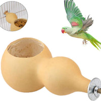 Kathson - Comedero para pájaros y mascotas, cuenco para comida de pájaros naturales, resistente a la comida, para pequeños loros, cacatúas, contenedores de animales pequeños para pájaros y jaulas - BESTMASCOTA.COM