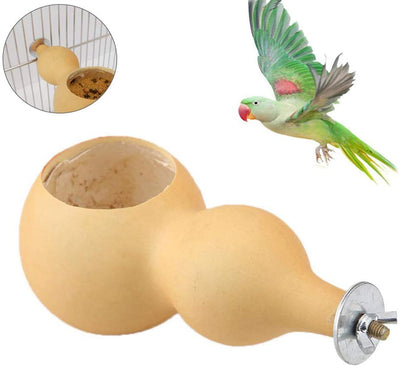 Kathson - Comedero para pájaros y mascotas, cuenco para comida de pájaros naturales, resistente a la comida, para pequeños loros, cacatúas, contenedores de animales pequeños para pájaros y jaulas - BESTMASCOTA.COM